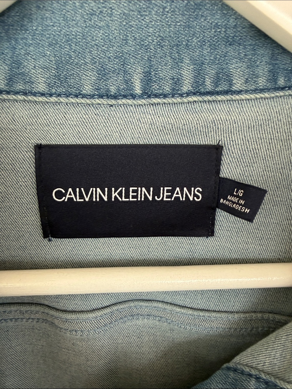 Calvin Klein Jeans Classic Light Blue Denim stretch Jacket - Picture 2 of 10